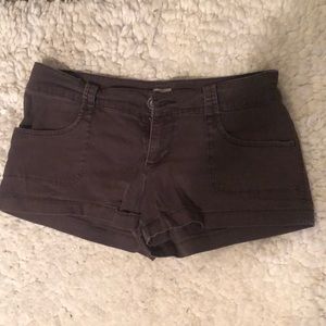 Brown low rise shorts